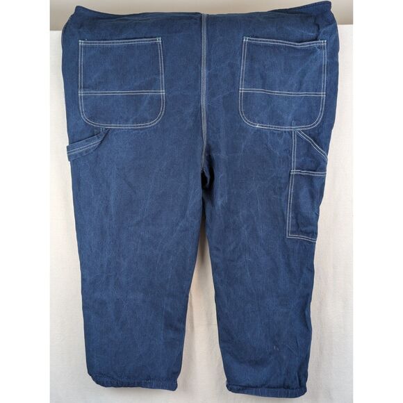 Liberty Overalls with Carpenter Loop Blue Men's Size 48x28 - Picture 10 of 15